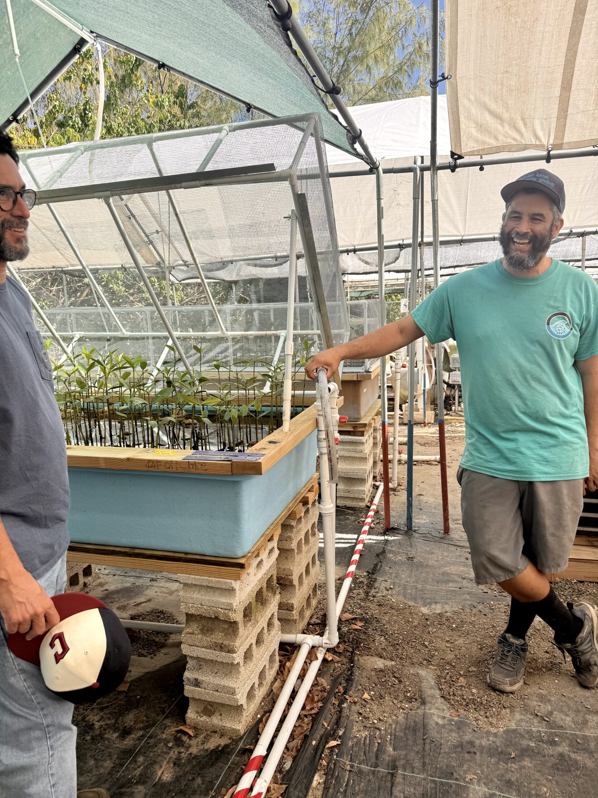 Operations Manager Jorge Casillas with Executive Director and Co-Founder, Braulio A. Quintero. He talked of how his love of caring for the environment changed him, and was inspired by his wife and son