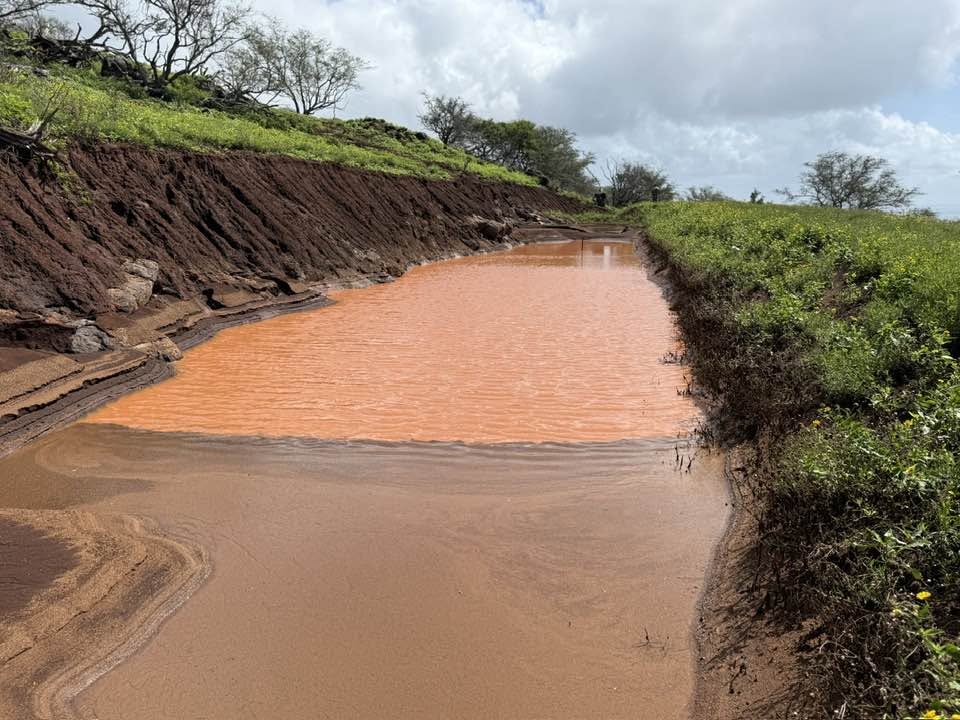 Aftermath of storms in Kona Lows in Molokai